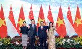 Thủ tướng Phạm Minh Chính chủ trì lễ đón Thủ tướng Singapore Lawrence Wong