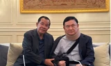 Ông Hun Sen sang Thái Lan thăm ông Thaksin tháng 2/2024. (Ảnh: Fb)