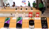 Các mẫu iPhone trong một cửa hàng bán lẻ ở Mumbai, Ấn Độ, ngày 17/4. (Ảnh: Reuters)