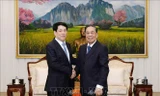 Chủ tịch nước Lương Cường gặp các nguyên lãnh đạo cấp cao Lào