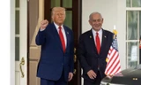 Tổng thống Mỹ Donald Trump và Thủ tướng Israel Benjamin Netanyahu tại Nhà Trắng ngày 7/4. (Ảnh: AP)