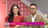 Hình ảnh á hậu Phương Nga làm MC 'Cà phê sáng' VTV3 số mới