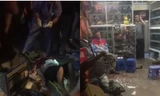 Hiện trường vụ việc. Ảnh cắt từ video.