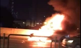 Hiện trường vụ cháy. Ảnh cắt từ video.