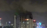 Cháy lớn tại toà nhà cao tầng trên đường Lê Văn Lương
