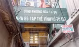 Bảng hiệu, chuồng cọp tại nhà tập thể B6, Đống Đa 