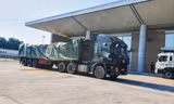 Một xe chở cá tầm nhập lậu bị phát hiện tại cửa khẩu quốc tế đường bộ số 2 Kim Thành Ảnh: Hân Nguyễn 