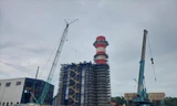 Công trường dự án nhà máy điện khí Nhiệt điện 3&4 đang bị “bêu tên” vì chậm tiến độ Ảnh: Q.Nga