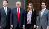 Các con của Donald Trump sẽ tiếp quản công ty của ông. Ảnh: AFP.