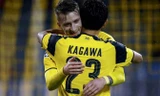 Marco Reus và Kagawa góp năm bàn cho Dortmund. Ảnh: Reuters.