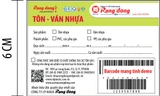 Nhãn mới Tôn – Ván nhựa của Công ty CP Nhựa Rạng Đông có mã vạch (barcode).