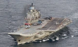 Tàu sân bay Đô đốc Kuznetsov của Hải quân Nga. Ảnh: Reuters.