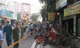 Hiện trường đang được phong tỏa. Ảnh: Ngô Bình