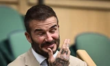 Hình ảnh David Beckham gà gật trên khán đài gây chú ý