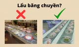 Ngả mũ trước sự sáng tạo của lẩu băng chuyền nước: Có thể không sang nhưng chạy vô cùng mượt!