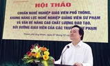 Bộ trưởng Phùng Xuân Nhạ chủ trì Hội thảo và phát biểu chỉ đạo. 