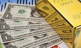 Giá vàng xuống đáy, USD tăng trở lại. Ảnh chỉ mang tính minh hoạ 