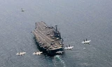 Tàu sân bay Mỹ hiện diện thường trực tại khu vực châu Á-Thái Bình Dương . Ảnh: US Navy