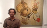 Họa sỹ Đỗ Đức Khải và tác phẩm sơn mài Một chút quê (120x 90 cm) 