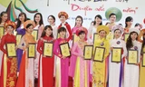 Các thí sinh lọt vào chung kết hội thi. Ảnh: Trung hiền