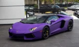 Lamborghini Aventador màu tía mờ