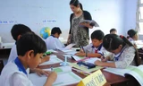 Một tiết học ở Trường Tiểu học Năm Căn, huyện Năm Căn, tỉnh Cà Mau. Ảnh: Quý Hiên