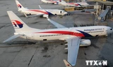 Máy bay của Malaysia Airlines đỗ tại sân bay Quốc tế Kuala Lumpur ngày 30/3/2014. (Nguồn: AFP/TTXVN)