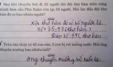 Đáp án độc về bài Toán lớp 2 khiến người lớn đau đầu