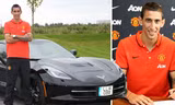 Di Maria bên chiếc Chevrolet Corvette Z06