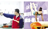 Hoàng Xuân Vinh, Hà Thanh là những VĐV mang trọng trách giành HCV Asiad 2014 cho TTVN. Ảnh: VSI 
