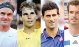 Bộ tứ huyền thoại của làng tennis thế giới: Roger Federer, Rafa Nadal, Novak Djokovic và Andy Murray 