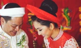 Kim Hiền rạng ngời bên chồng Việt kiều trong lễ rước dâu