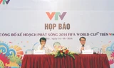  Đại diện Đài Truyền hình Việt Nam công bố kế hoạch phát sóng World Cup 2014. ảnh: VSI 
