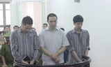 Nhóm chức sắc của Cty MB24 trong phiên xử. Ảnh: Bắc Hà