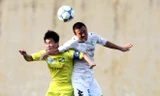 Cuộc chiến trên sân Vinh giữa HN T&T (phải) và SLNA hứa hẹn sẽ rất hấp dẫn. Ảnh: VSI