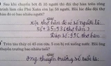 Đề Toán đang khiến dân mạng xôn xao 