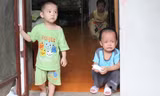Trẻ em tại chùa Bồ Đề sáng 22/8. Ảnh: Tuấn Nguyễn 