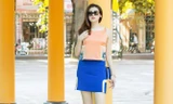 Á hậu Tú Anh khoe vóc dáng gợi cảm dạo phố