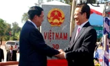 Thủ tướng Nguyễn Tấn Dũng, Thủ tướng Hun Sen khánh thành Cột mốc số 30. 