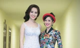 Á hậu Thụy Vân xinh đẹp lộng lẫy bên diva Hồng Nhung