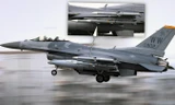 Một chiếc Wild Weasel F-16CM khi hạ cánh xuống căn cứ không quân Yokota ở Nhật Bản hôm 12/4 mang rất nhiều tên lửa không đối không