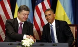 Tổng thống Mỹ Barack Obama và Tổng thống Ukraine Petro Poroshenko tại một cuộc gặp 