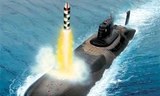 Mô phỏng vụ phóng tên lửa đạn đạo Bulava từ tàu ngầm
