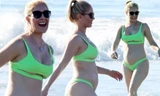 Heidi Montag mặc bikini phô dáng nảy nở, lộ chân ngực