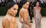 Zoe Kravitz mặc váy lưới như khỏa thân trên thảm đỏ