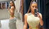 Kim Kardashian lại gây 'bão' mạng xã hội khi khoe vòng 3 hơn 100cm