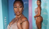Megan Thee Stallion mặc váy lưới lộ nội y, khoe vòng 3 phản cảm