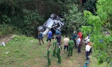 Ô tô lao xuống vực ở Lâm Đồng, 2 ông cháu tử vong