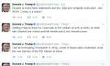 Dòng viết đầu tiên của ông Trump trên Twitter sau một ngày im lặng bất thường.