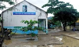 Trường Tiểu học Phước Đồng- nơi có một em học sinh lớp 4 tử vong do lũ